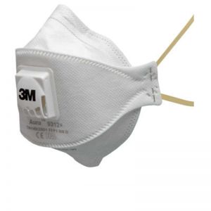 3M Aura 9312+ FFP1 Flat Fold Valved Dust/Mist Respirator