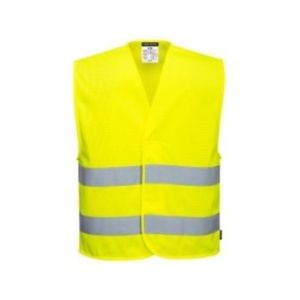 Mesh Two Band Vest Yellow (C374)