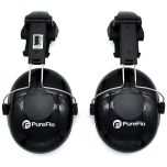 PUREFLO Helmet Mounted Ear Defenders: 29dB Noise Reduction for Industrial Safety
