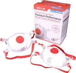 Ultimate Valved Moulded Disposable Mask  (Pack of 10)