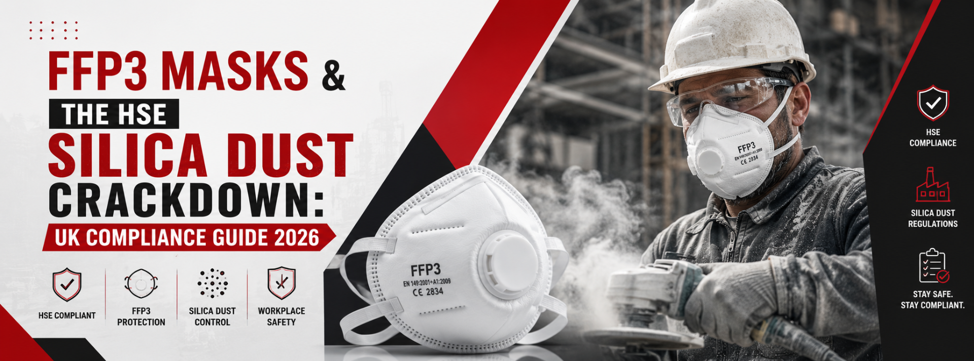  FFP3 Masks & the HSE Silica Dust Crackdown: UK Compliance Guide 2026