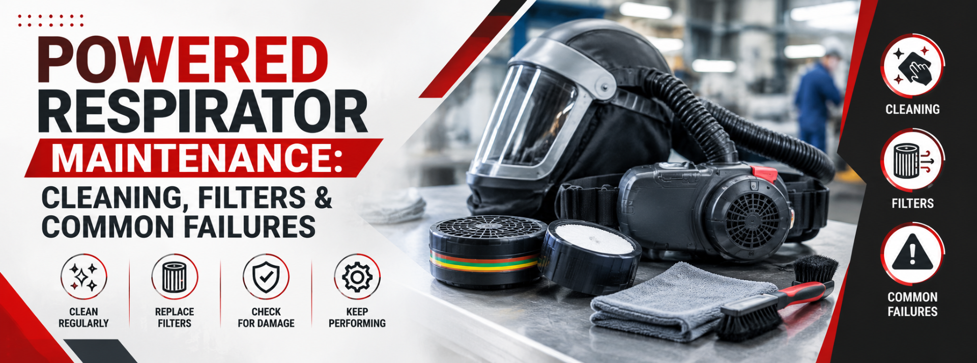 Powered Respirator Maintenance: Cleaning, Filters and Common Failures