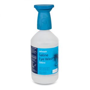 Reliance Saline Eye Wash Bottle with Eye Wash Bath Lid